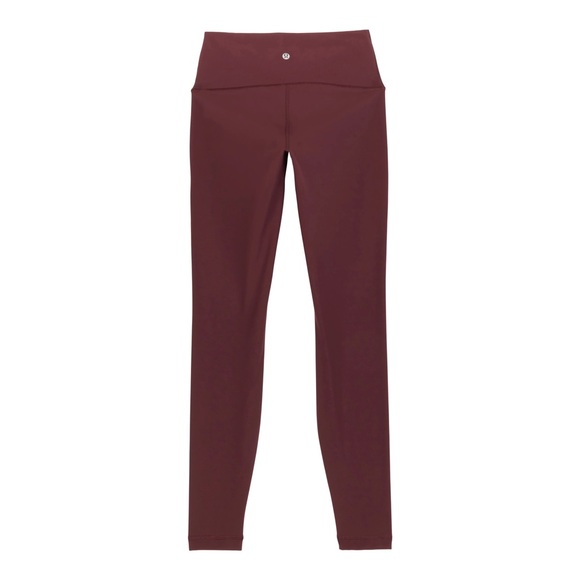 Lululemon Athletica Wunder Under High Rise Tight "28 Maroon - Picture 2 of 9